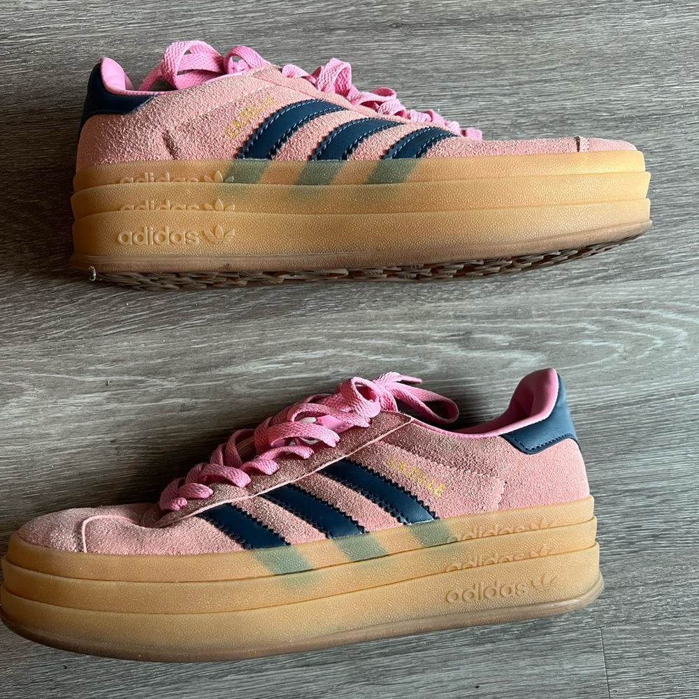 Adidas Gazelle Bold Women's Pink and Navy Sneakers
